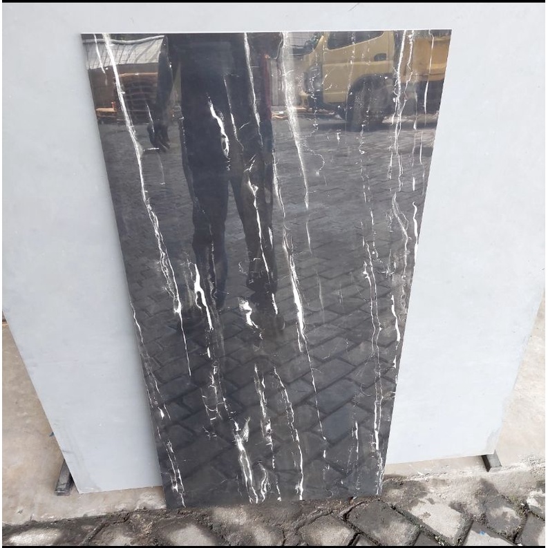 Jual Granit Hitam Motif Marmer Prime Grenada Black X Kw Shopee