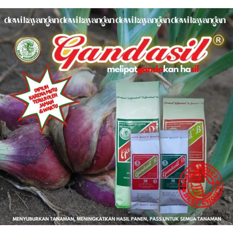 Jual Pupuk Buah Dan Bunga GANDASIL B Untuk Penyubur Buah Dan Bunga 100 ...