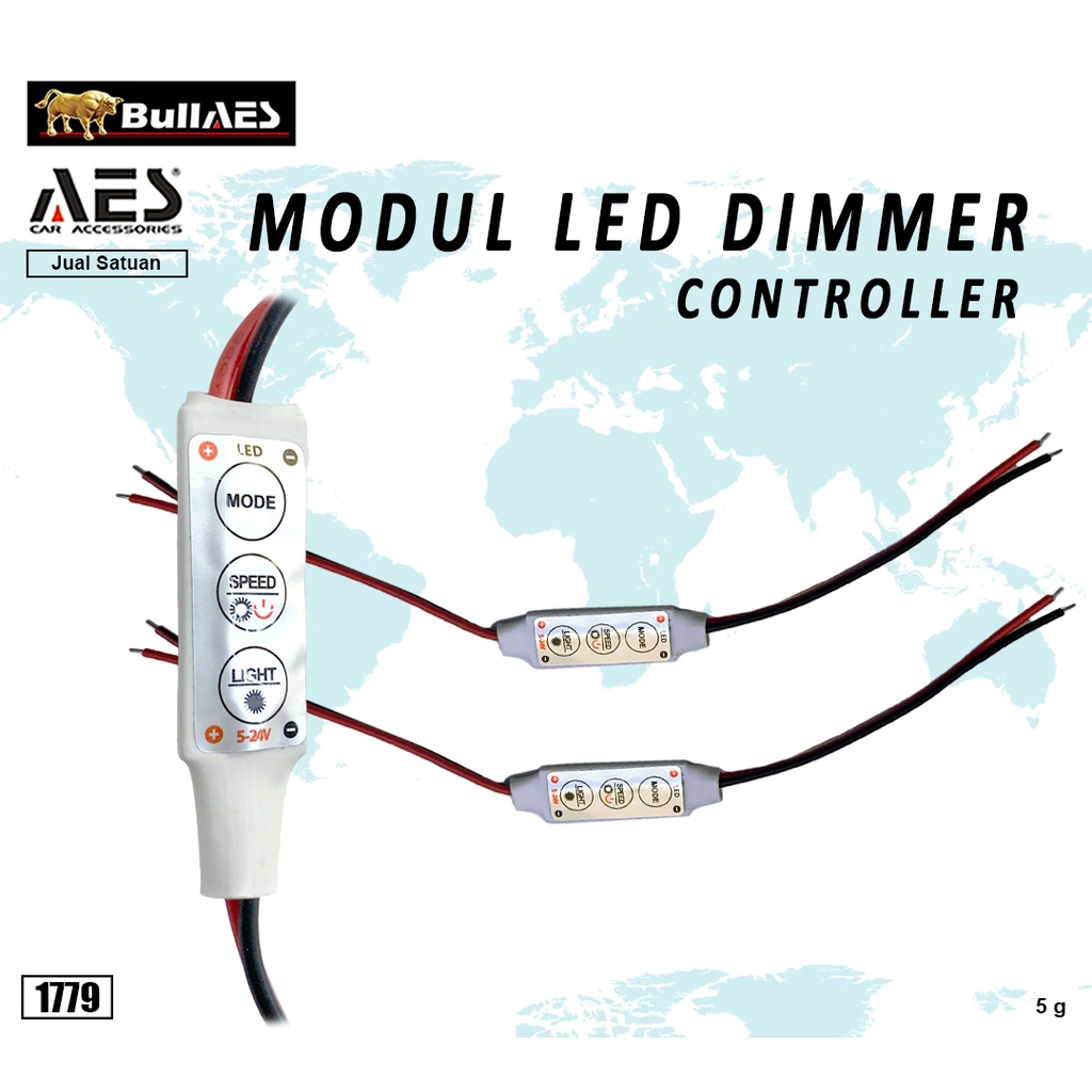 Jual Modul Led Mini Dimmer Controller Kedip Flash 6 Mode 12 V 6A ...