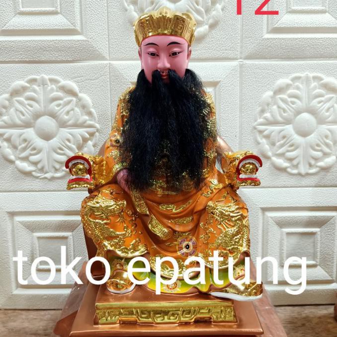 Jual patung dewa obat pao shen ta ti te kun fiber 12 inch iPatung
