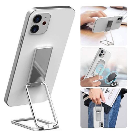 Jual Ultra Thin Finger Ring Meta Kickstand Phone Holder Mount