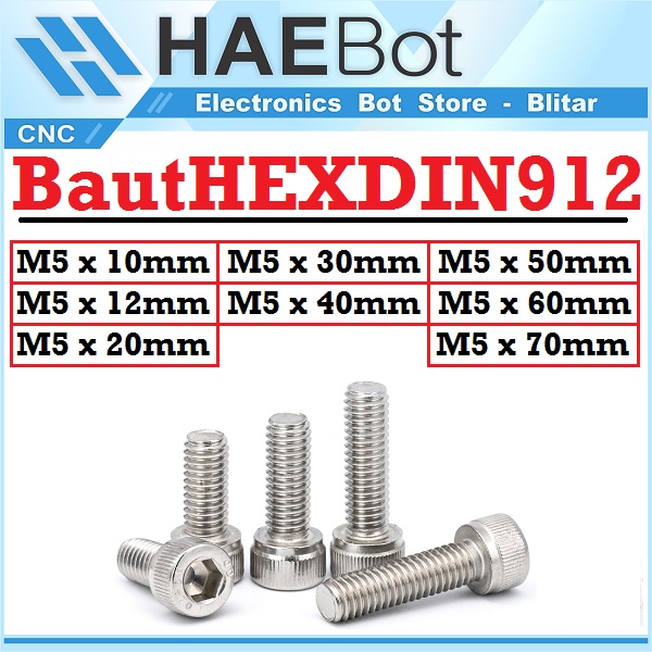 Jual Haebot Baut L Hexagon Din M Mm Hex Mm Stainless Steel Ss