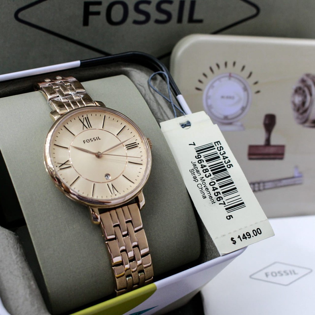 Fossil es3435 sale rose gold