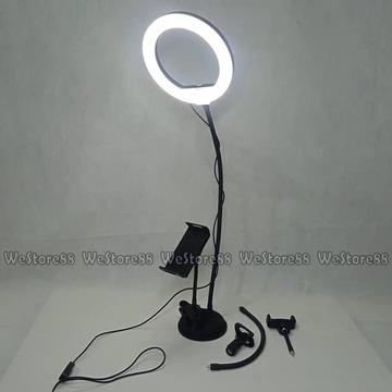 Lampu Ring Light Dimmable Zoom Live Streaming Portbale 8inch WEO YU05