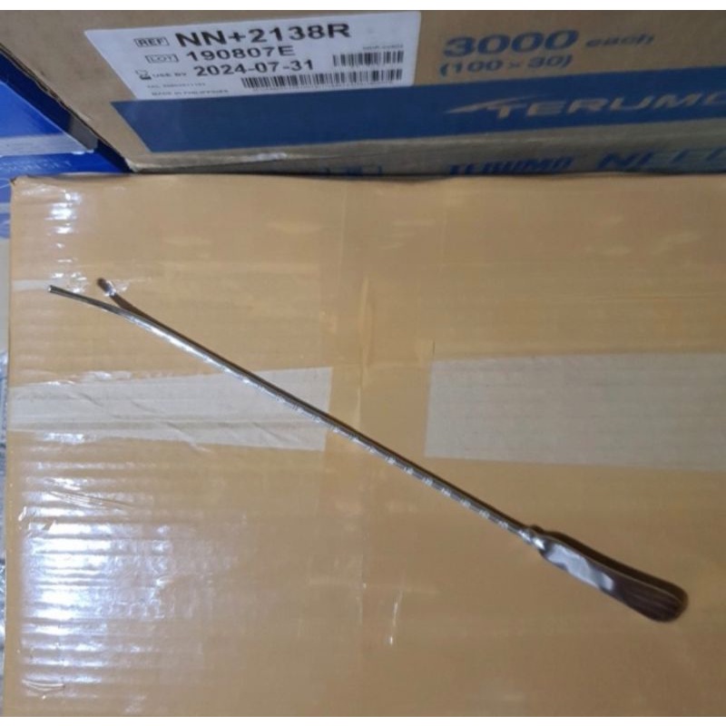 Sonda uterina desechable 3mm x25.4 cm paquete con 25 piezas