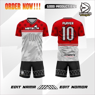 Promo baju jersey full printing voli volly sepak bola futsal custom gratis  ganti nama nomor logo dan tulisan lainnya kualitas premium