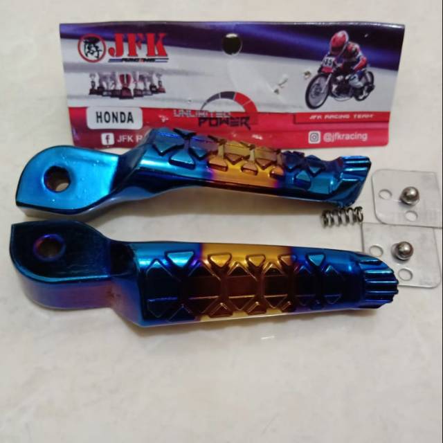 Jual Footstep step belakang 2 tone blue gold honda beat vario 125 150 ...