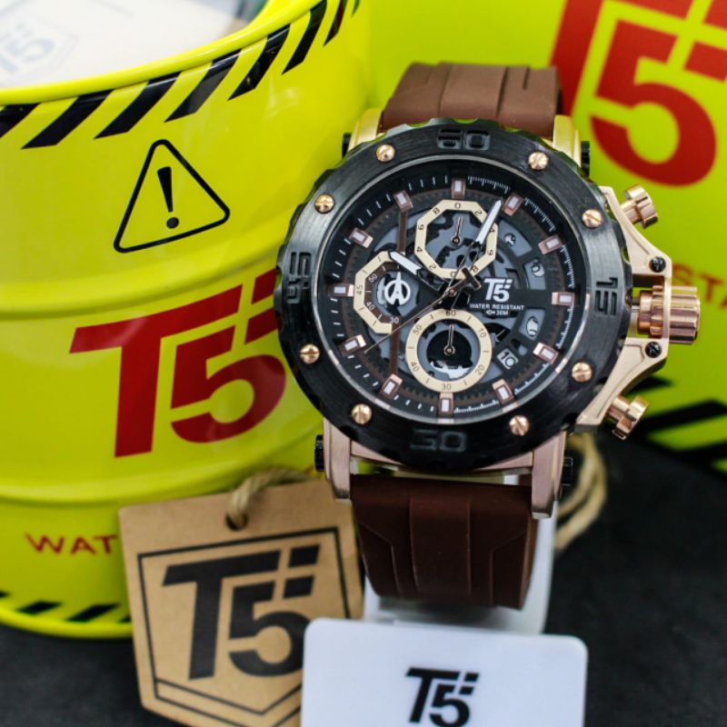 Jual Terbau Jam Tangan T5 H3914G Original Cronograph Free box Shopee