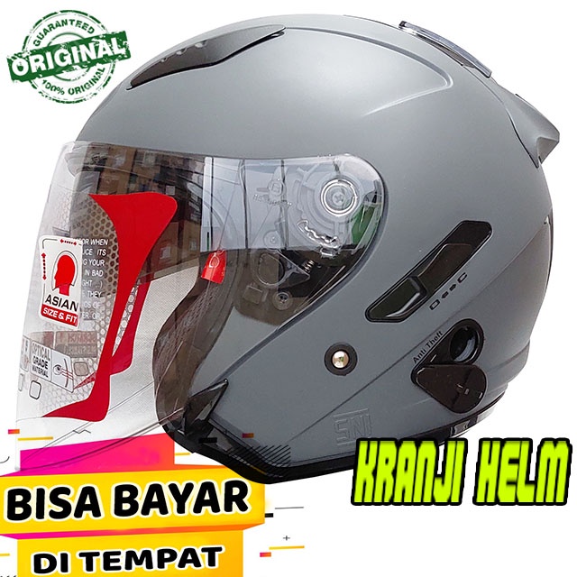 Jual Helm / Helm half face / Helm kyt galaxy flat r solid matt gorila