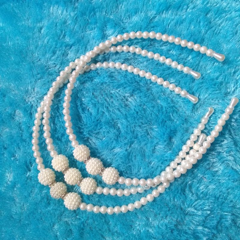 Jual Bando Rambut mutiara/Bando korea/Headband wanita/Bandana Aksesoris ...