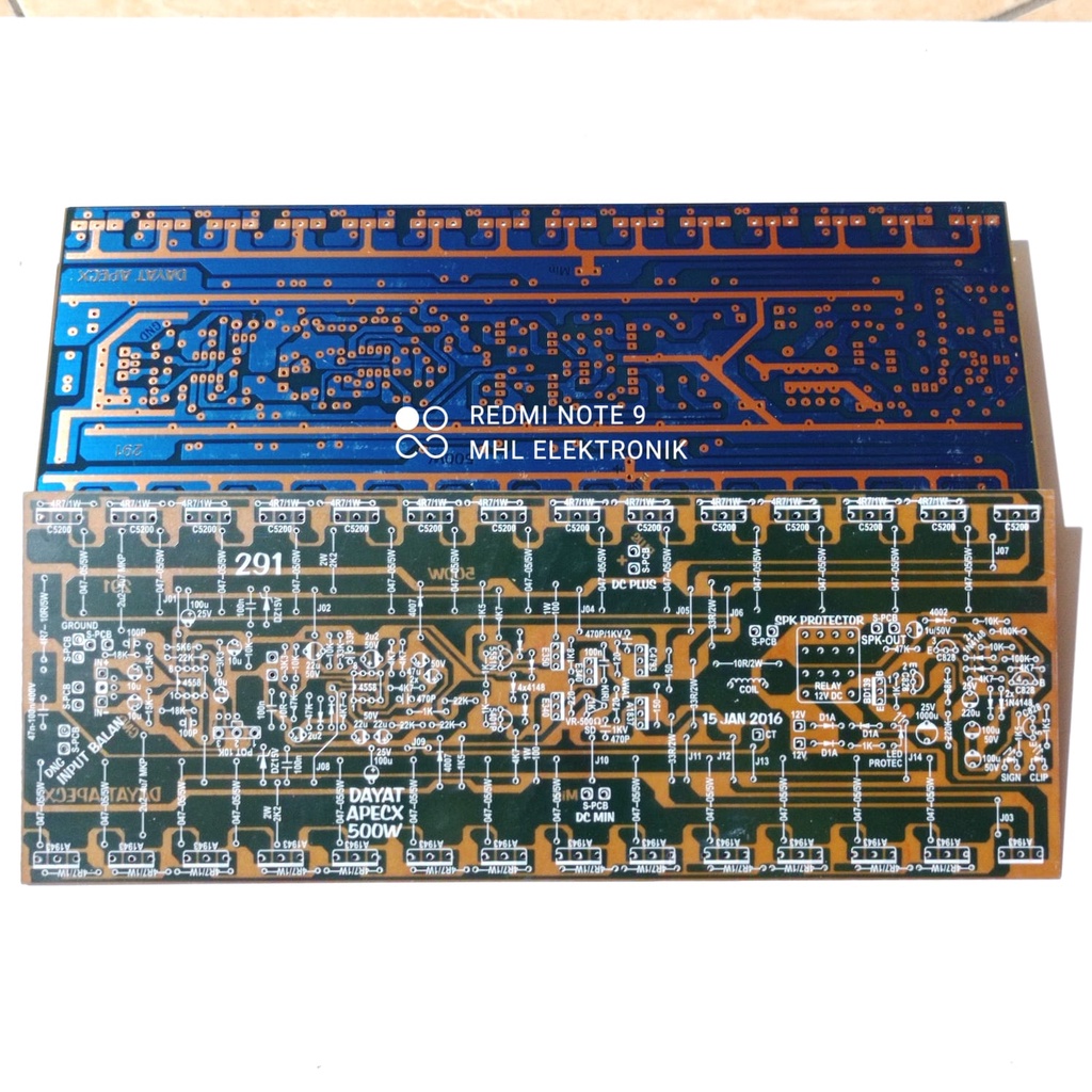 Jual PCB Apex B500 Input Balance Plus Speaker Protector Tipe 291