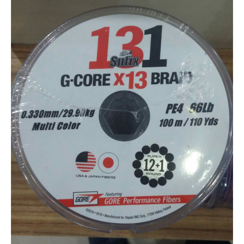 Jual Senar PE Sufix 131 Braid G-Core X13 Connecting 100m