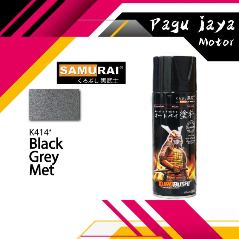 Jual Metallic Black Grey K414* Samurai Paint 400cc Kawasaki Cat Semprot ...