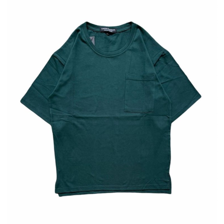 Jual Oversize Polos Pocket Hijau Botol | Shopee Indonesia