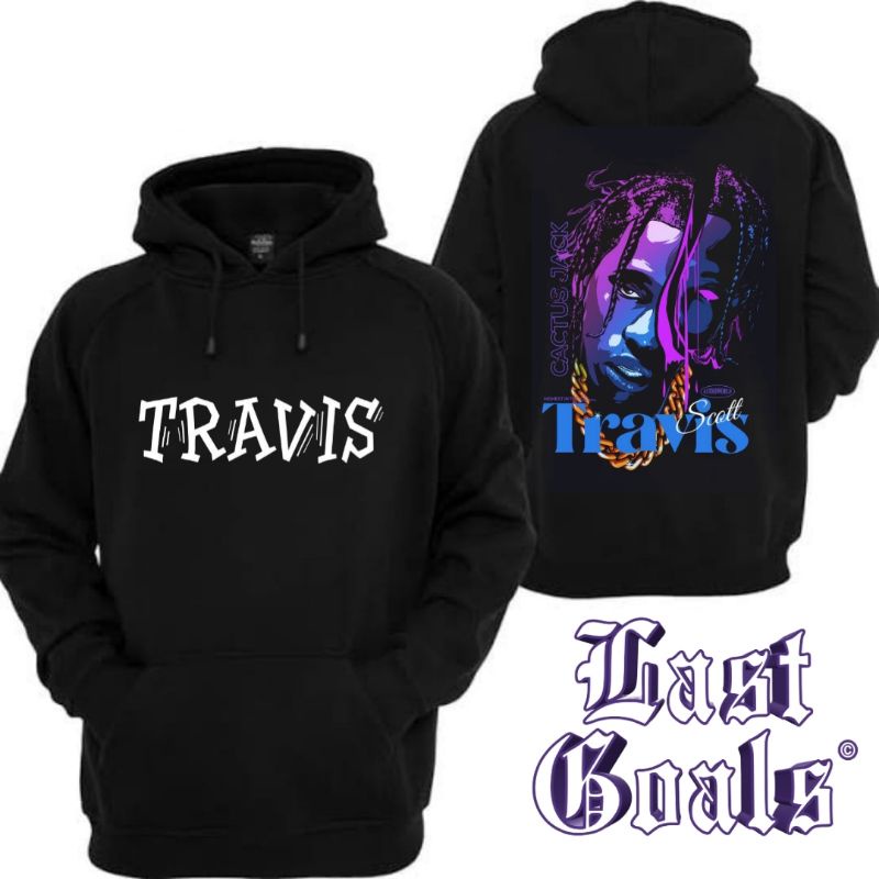 Jual Jaket Hoodie TRAVIS SCOTT hoodie resleting jacket distro rapper ...