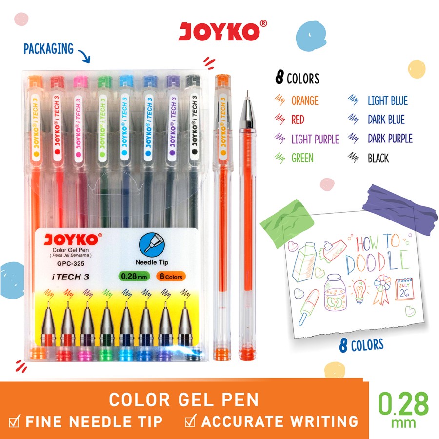 joyko Pen Color Gel Pen GPC-317 (Metalic Gel)