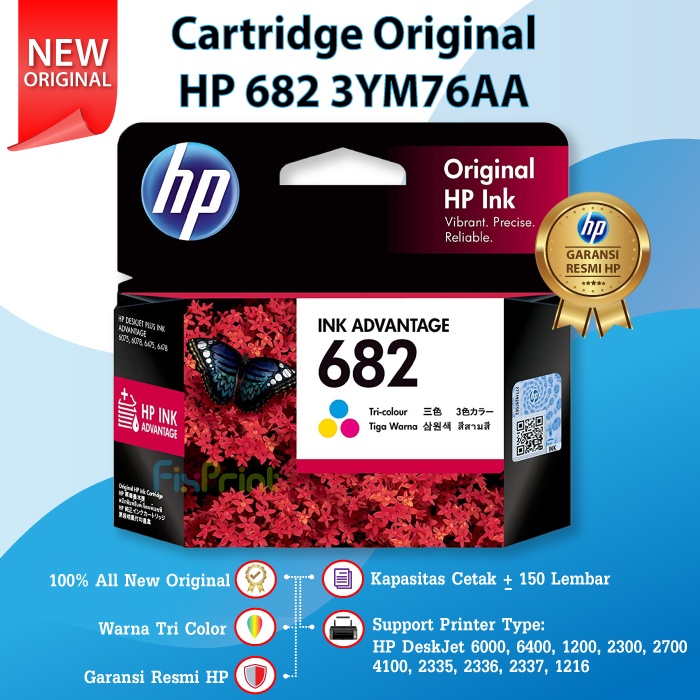 Jual Original Hp Black Color Ym Aa Cartridge Ym Aa Ym Aa