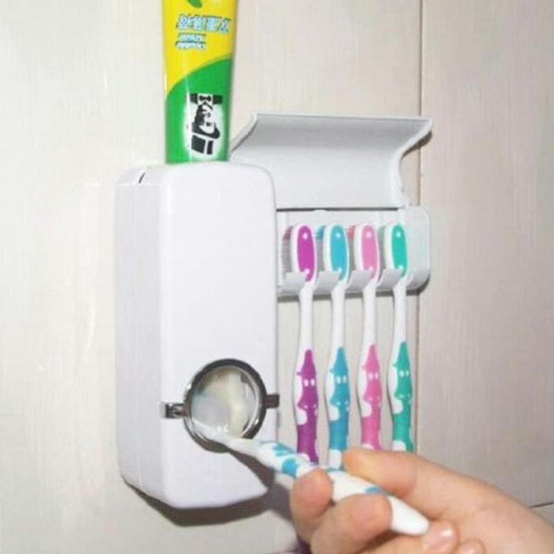 Jual DISPENSER PASTA GIGI (Odol Dan Tempat Sikat Gigi ) | Shopee Indonesia