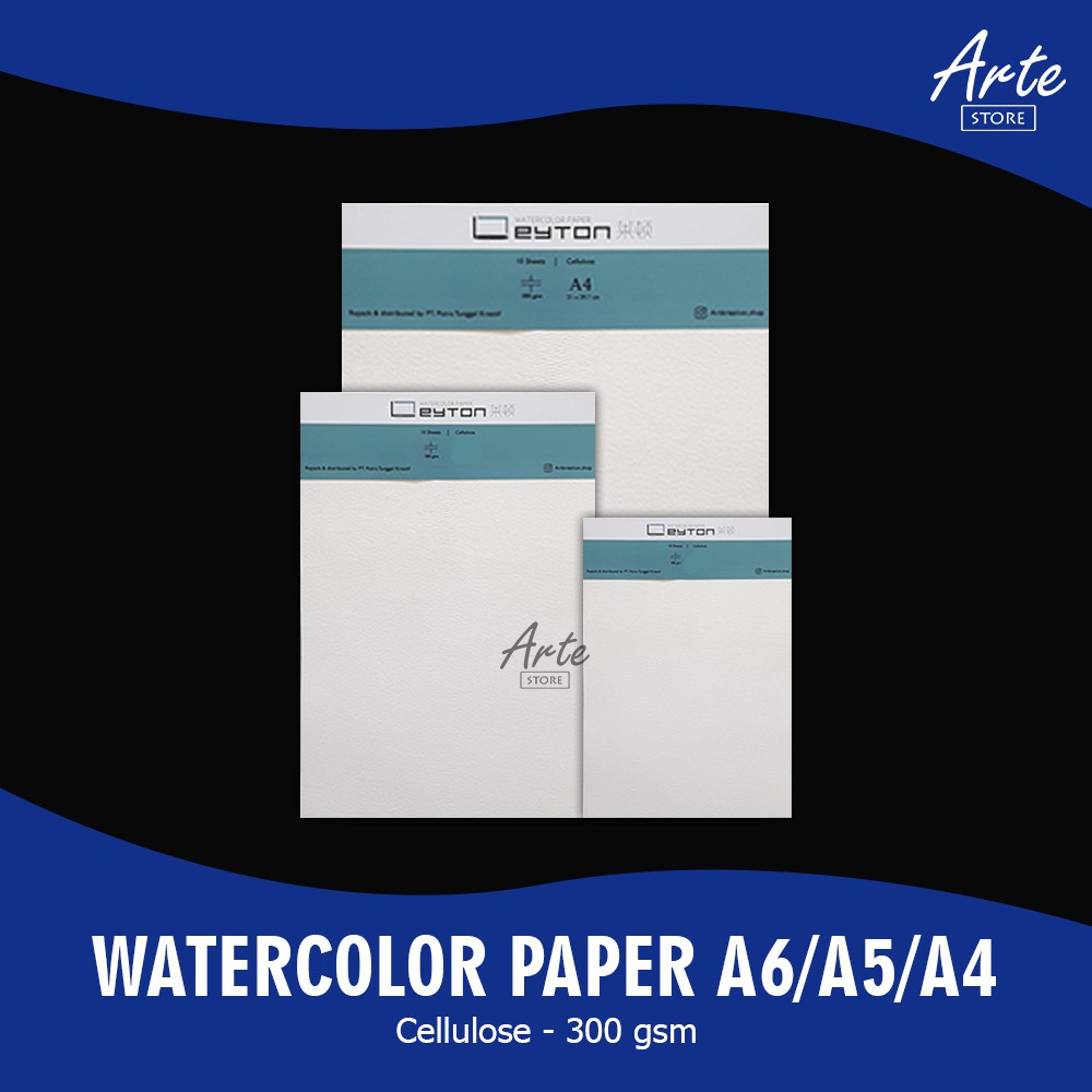 Jual Kertas Cat Air Leyton Watercolor Paper 300 Gsm A4 A5 A6 Shopee Indonesia 7282