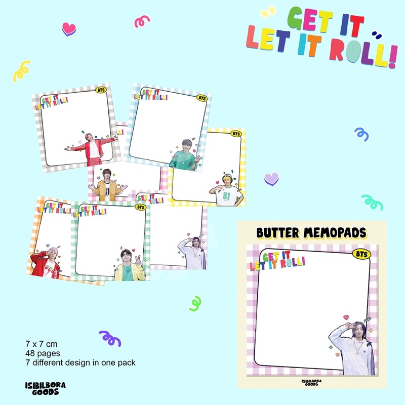 Jual BUTTER BTS FANMADE MEMO PAD | Shopee Indonesia