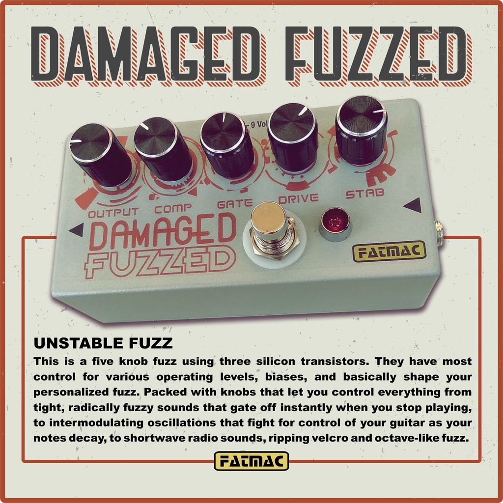 Jual Fatmac Damaged Fuzzed - Based on ZVEX Fuzz Factory - Fuzz (Guitar ...