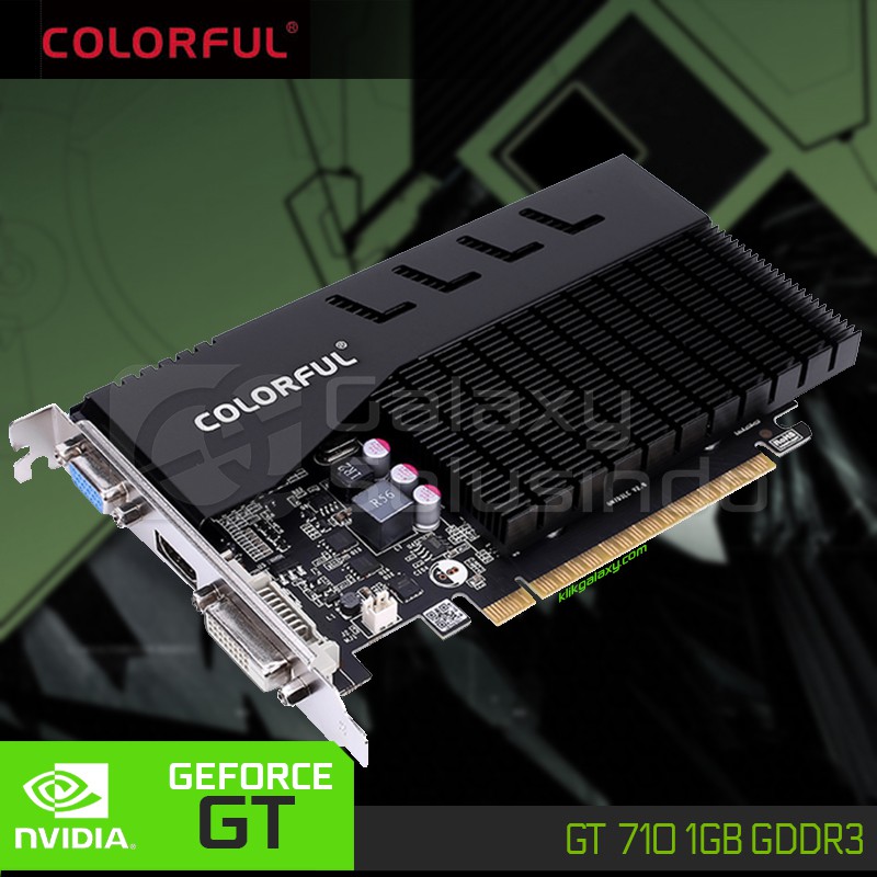 Jual VGA Colorful NVidia Geforce GT 710 1GB DDR3 | Shopee Indonesia