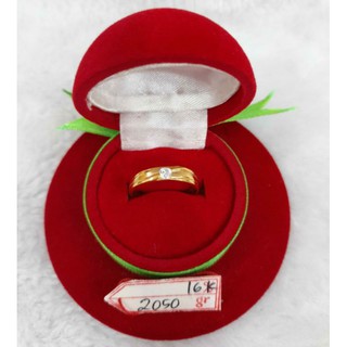 Jual CP1474F145F cincin emas kawin persegi permata emas kuning asli ...