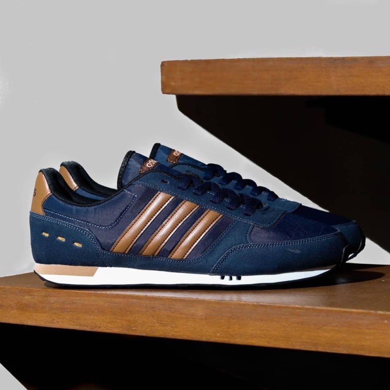 Jual Adidas Neo City Racer Navy Brown Shopee Indonesia