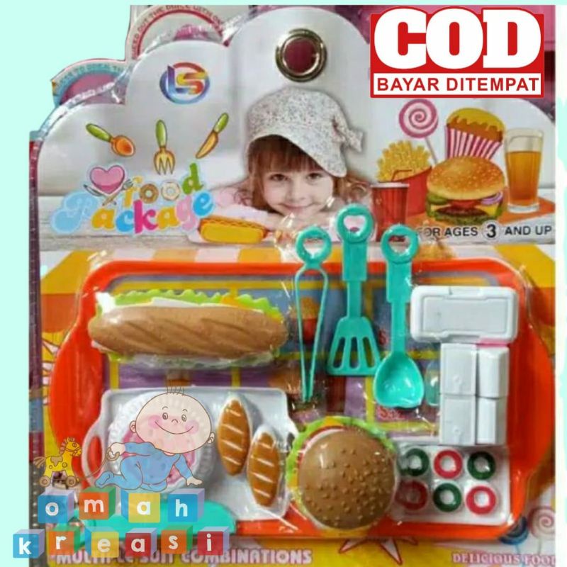Jual LF 45 Delicious food multiple suit combination / mainan makanan ...