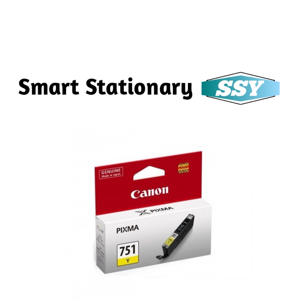 Jual Tinta Canon Pixma Ink Cartridge CLI-751 Yellow Original | Shopee ...