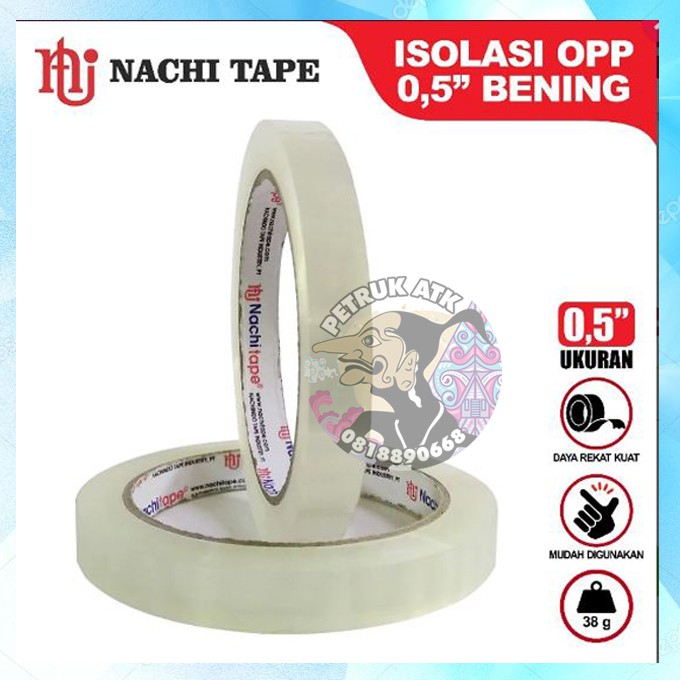 Jual ISOLASI NACHI 12 MM x 10 YARD (3 PCS)