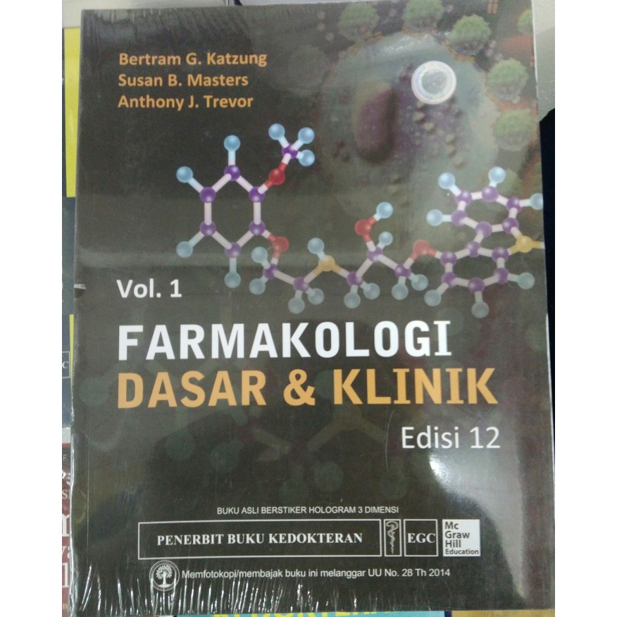 Jual Farmakologi Dasar Dan Klinik Volume 1 Edisi 12 Original Katzung ...