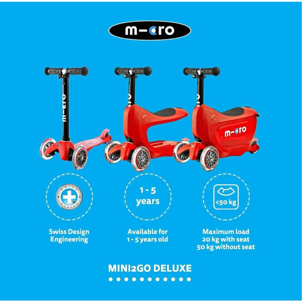 Jual Micro Mini 2 go Deluxe / Skuter Anak Micro Mini2go scooter / Micro ...