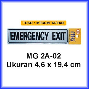 Jual Sinage/Label - Emergency Exit - 2A-02 | Shopee Indonesia