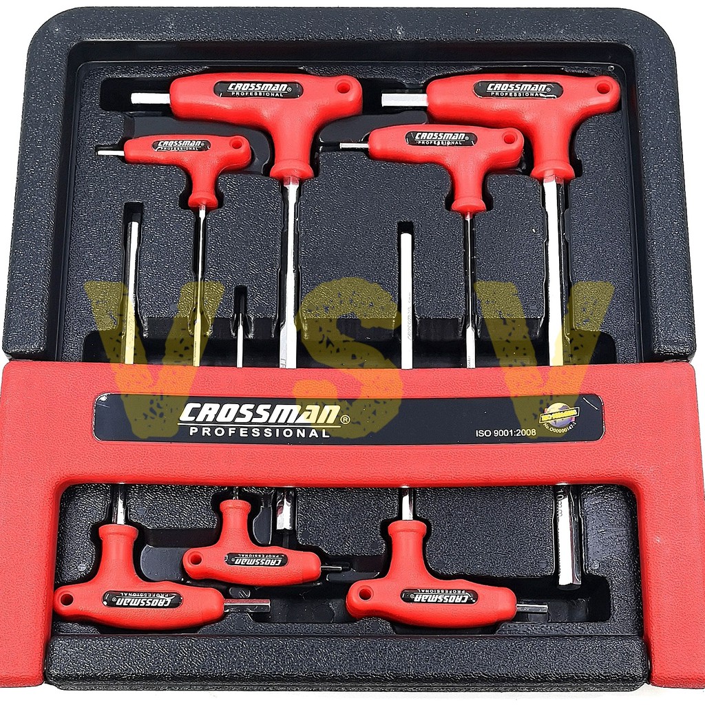 Jual CROSSMAN T-Handle hex key set 7pc / Kunci L set / Kunci L gagang T ...