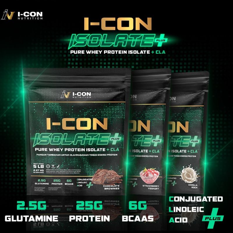 Jual Isolate Whey Protein Icon Isolate + 5LB | Shopee Indonesia