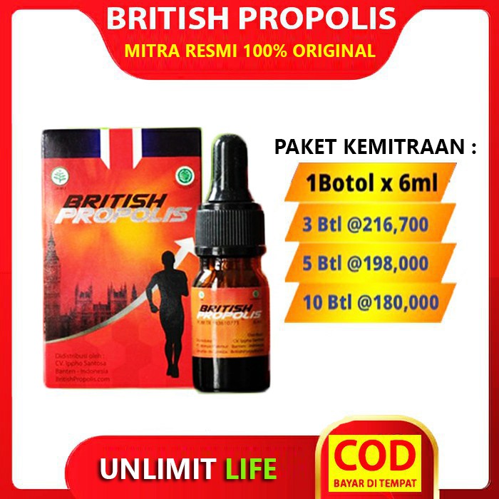 Jual BRITISH PROPOLIS ORIGINAL By Ippho Santosa 100% Distributor Agen ...