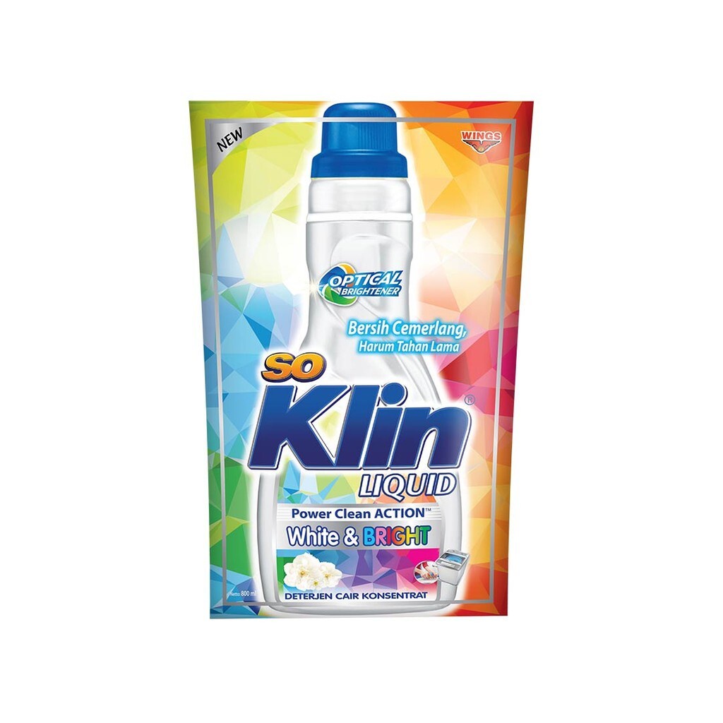 Jual So Klin Liquid Power Clean Action White & Bright Deterjen Cair ...
