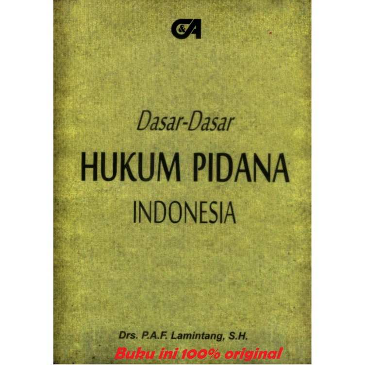 Jual Buku Dasar-Dasar Hukum Pidana Indonesia | Shopee Indonesia