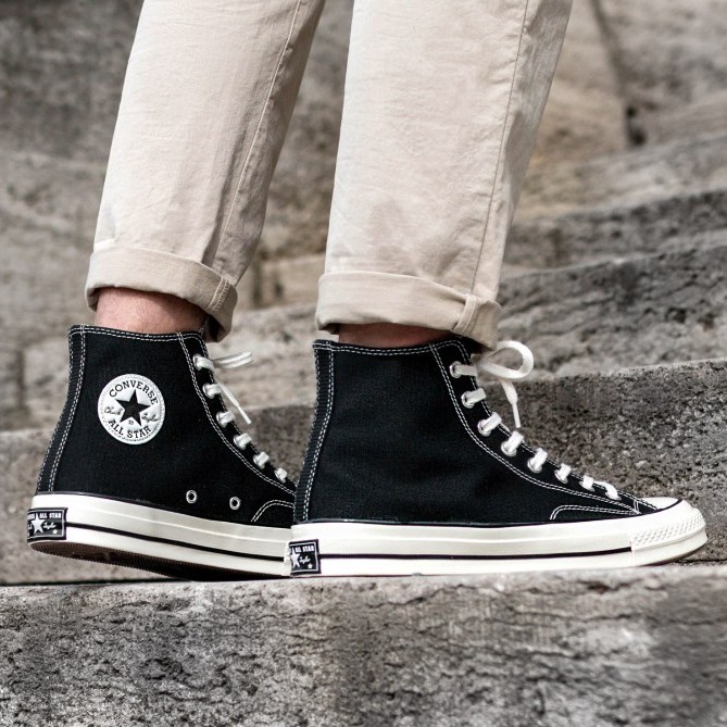 Converse Chuck Taylor All Star 70s Ct 70 Hi Black Original 100
