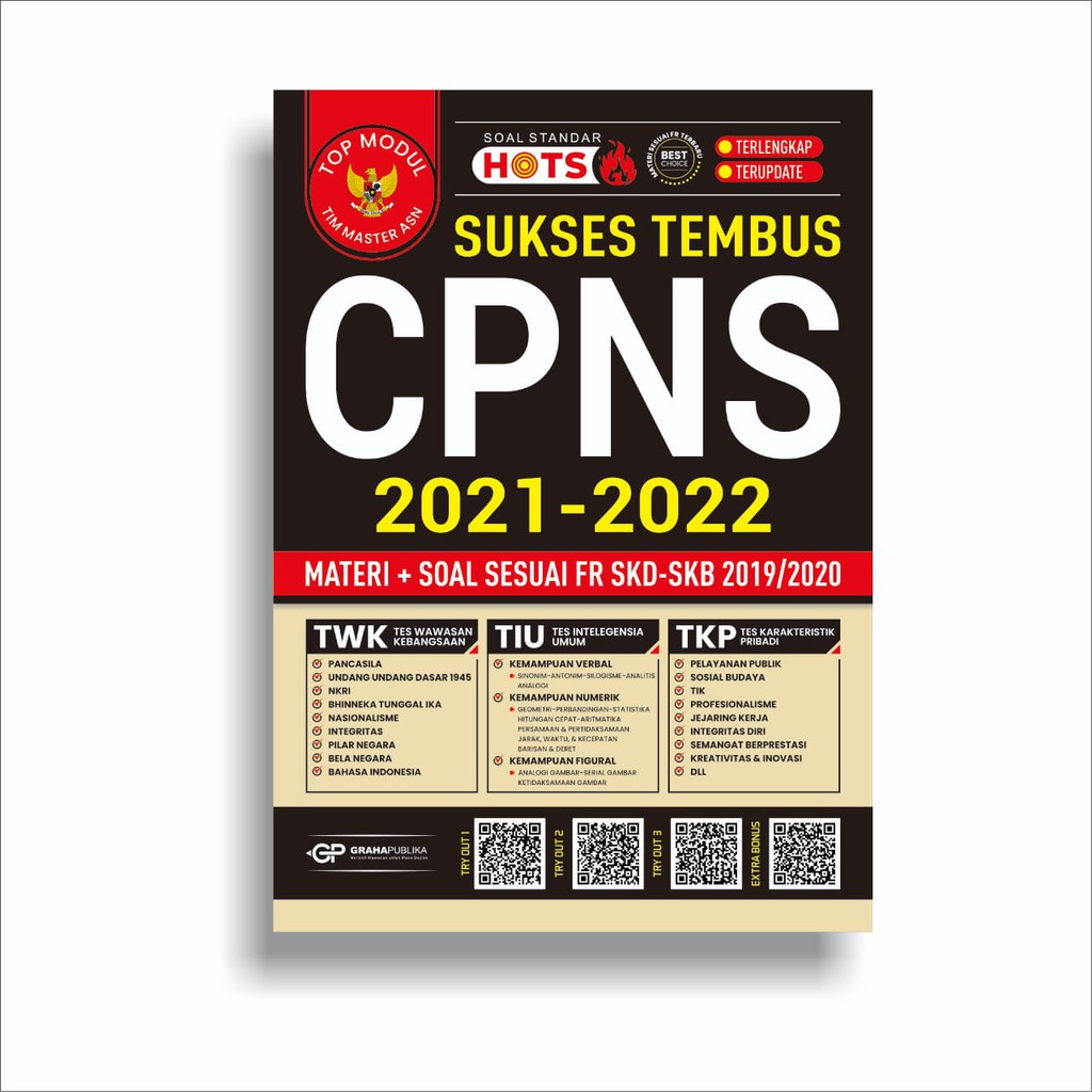 Jual Buku Cpns 2021 2022 Top Modul Sukses Tembus Cpns 2021 2022