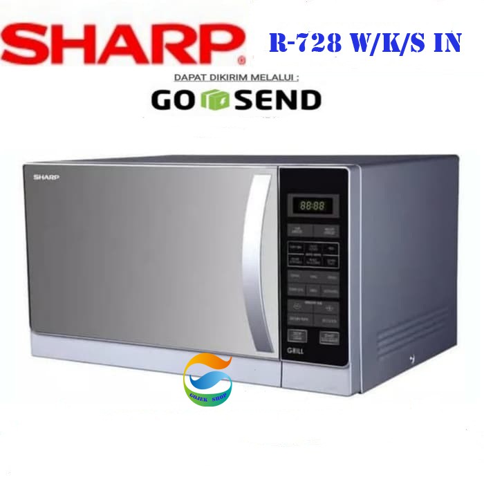 Jual Microwave Sharp 25 Liter Grill / panggang 1000 Watt R728(K/S)-IN ...