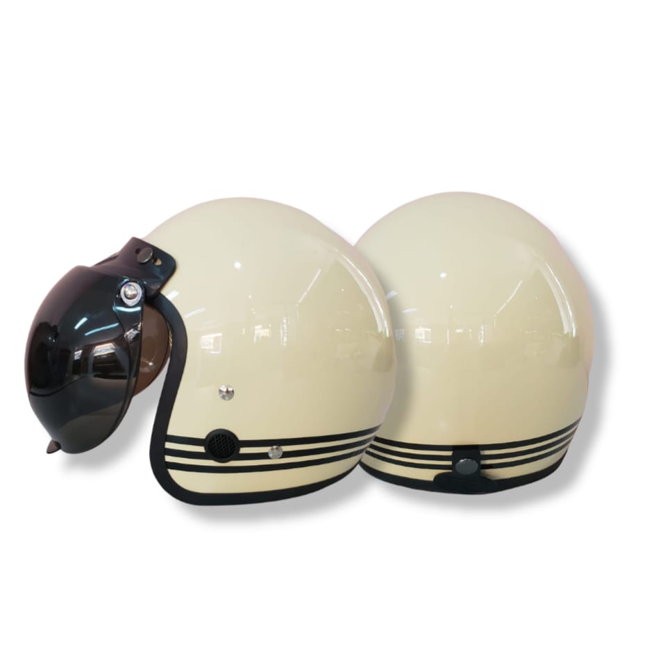 Jual Helm Bogo Retro ANT Line (VARIAN WARNA)+Kaca Cembung/Datar ...