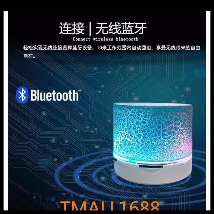 Jual Speaker Bluetooth Mini S10 Retak Led Wireless Speaker With Tf ...