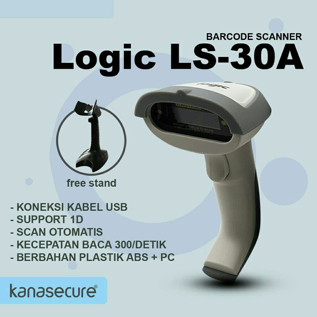 Jual Logic LS-30A - Barcode Scanner - Gratis Stand - Bisa Scan Otomatis ...