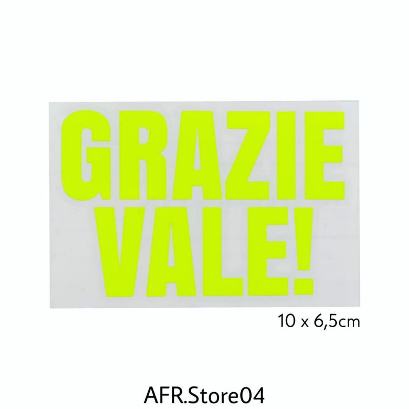 Grazie Vale! Thank You Vale! - Rossi Stickers / Decals Tribute NEW!!