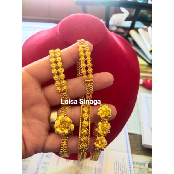 Jual Model Gelang 10 Gram & 15 gram Emas LM/London 24K kadar 99,99%