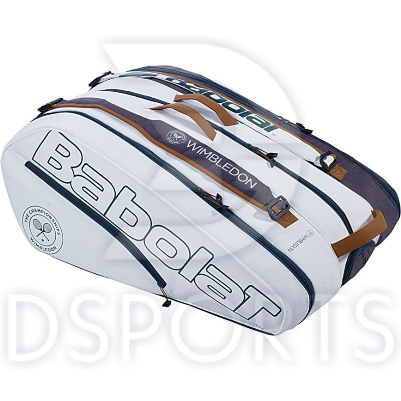 Raqueta térmica blanca Babolat Pure Wimbledon Rh X6 Pack