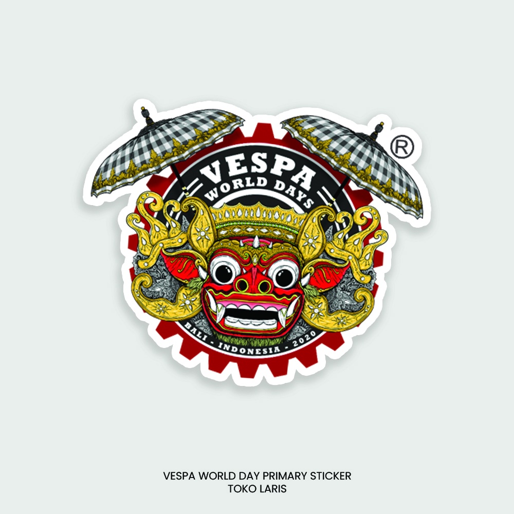 Jual Sticker Vespa World Bali Vwd Primary Untuk Sticker Motor