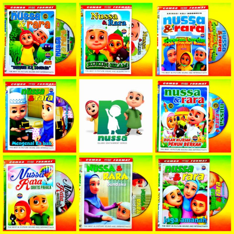 Jual VARIASI LENGKAP KASET FILM KARTUN ANAK NUSSA RARA TERBARU-KASET ...